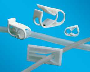 pinch clamps (Polyester) slide clamps (PP/HDPE/ABS) non-re-opening clamps (Nylon) 